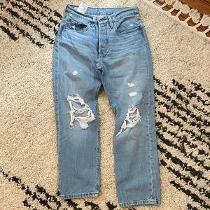 501® ORIGINAL CROPPED RIPPED WOMEN'S JEANS